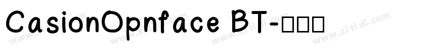 CasionOpnface BT字体转换